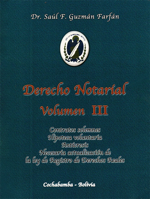 DERECHO NOTARIAL VOL.III | SAUL F. GUZMAN FARFAN