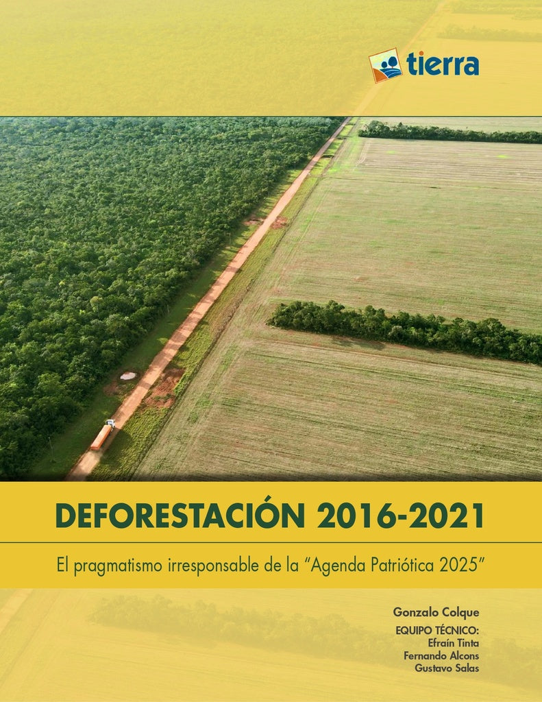DEFORESTACION 2016-2021. EL PRAGMATISMO IRRESPONSABLE DE LA AGENDA PATRIOTICA 2025 | GONZALO COLQUE