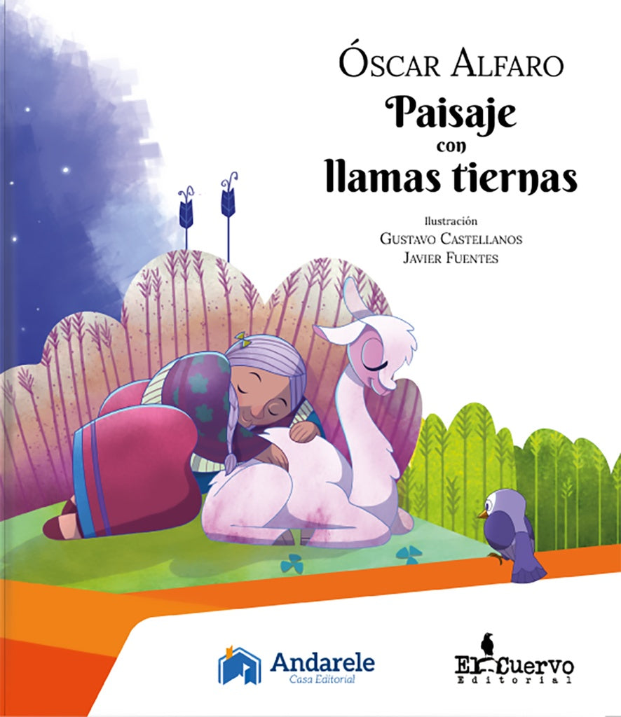 PAISAJE CON LLAMAS TIERNAS | OSCAR ALFARO
