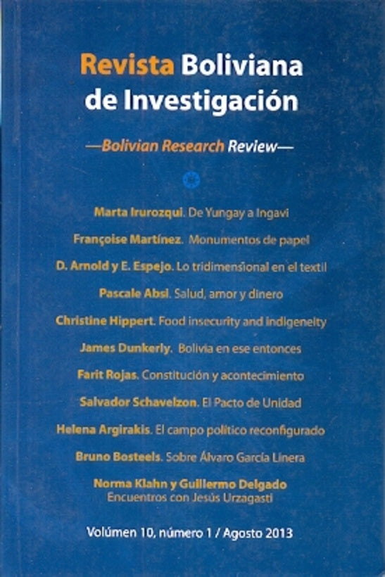 REVISTA BOLIVIANA DE INVESTIGACION VOL.10 Nº1 | VARIOS