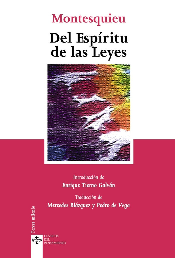 DEL ESPIRITU DE LAS LEYES Rebaja 200 Bs | MONTESQUIEU