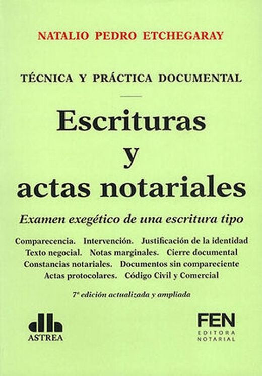ESCRITURAS Y ACTAS NOTARIALES Rebaja 354 Bs. | NATALIO ETCHEGARAY