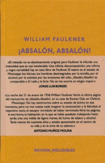 ABSALON, ABSALON! | WILLIAM FAULKNER