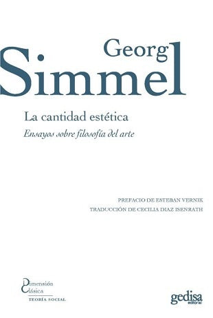 CANTIDAD ESTETICA: ENSAYOS SOBRE FILOSOFIA DEL ARTE, LA.. Rebaja 120 Bs | GEORG SIMMEL