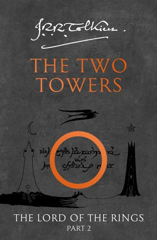 THE TWO TOWERS. Tapa blanda gris | J. TOLKIEN