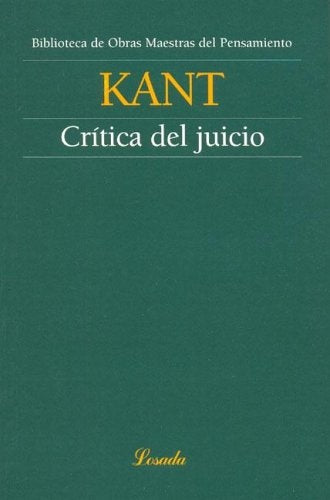 CRITICA DEL JUICIO | IMMANUEL KANT