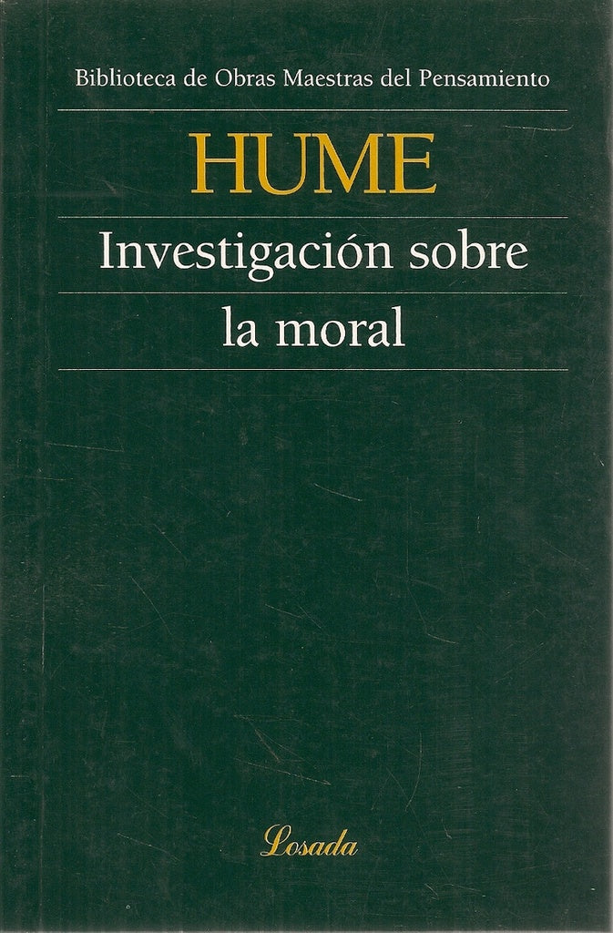 INVESTIGACION SOBRE LA MORAL | DAVID HUME