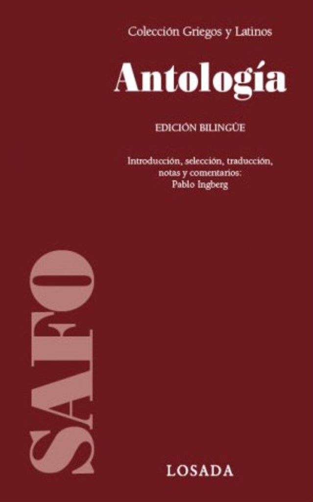ANTOLOGIA. EDICION BILINGUE | SAFO
