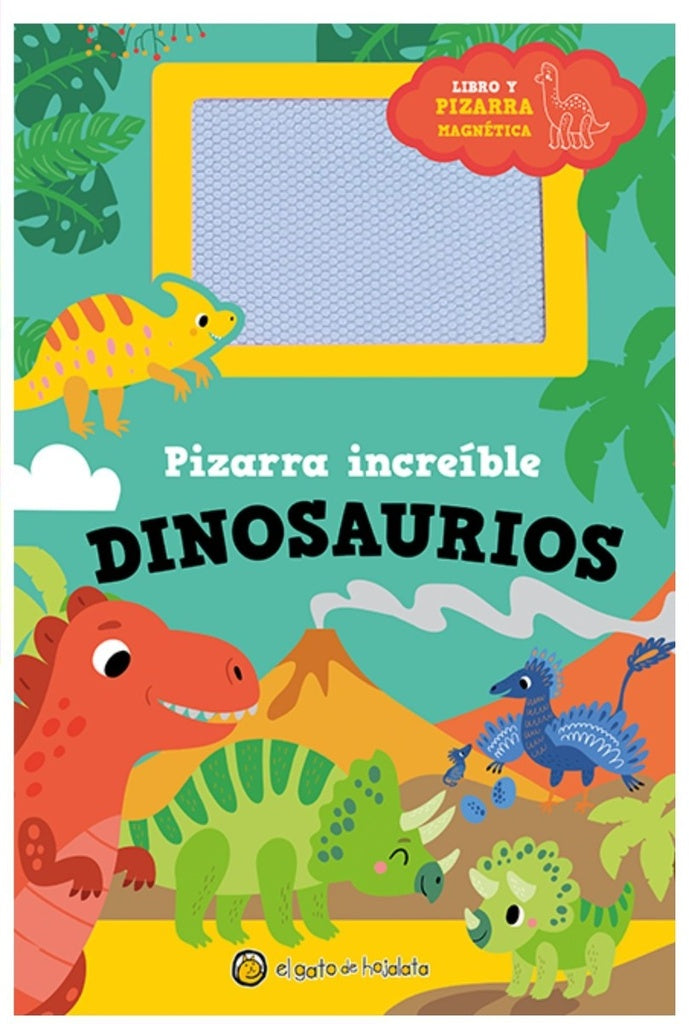 DINOSAURIOS, LIBRO Y PIZARRA