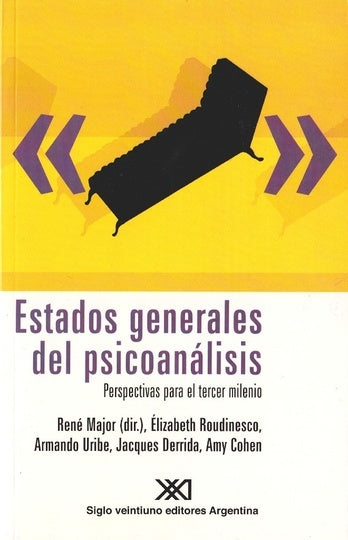 ESTADOS GENERALES DEL PSICOANALISIS . REBAJA 40 BS | RENE MAJOR