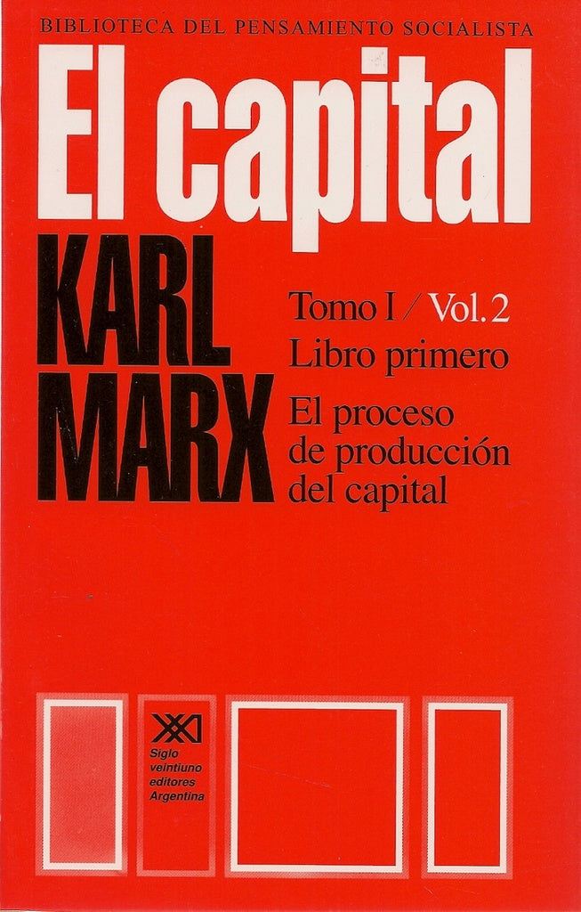 CAPITAL, EL. TOMO I / VOL 2 | CARLOS MARX