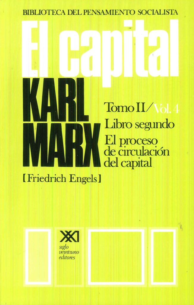 CAPITAL, EL. TOMO II / VOL 4 | CARLOS MARX