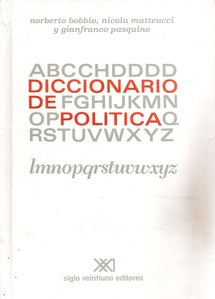 DICCIONARIO DE POLITICA (2 TOMOS) | NORBERTO BOBBIO