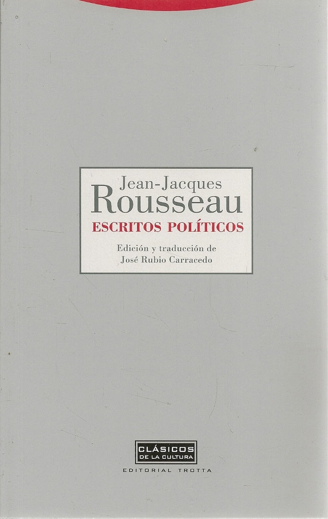 ESCRITOS POLITICOS | JEAN JACQUES ROUSSEAU