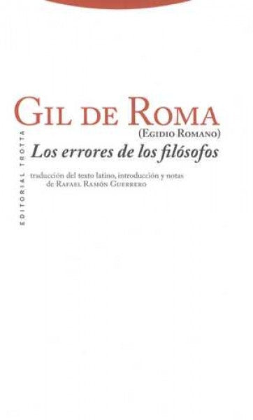 ERRORES DE LOS FILOSOFOS, LOS | GIL DE ROMA