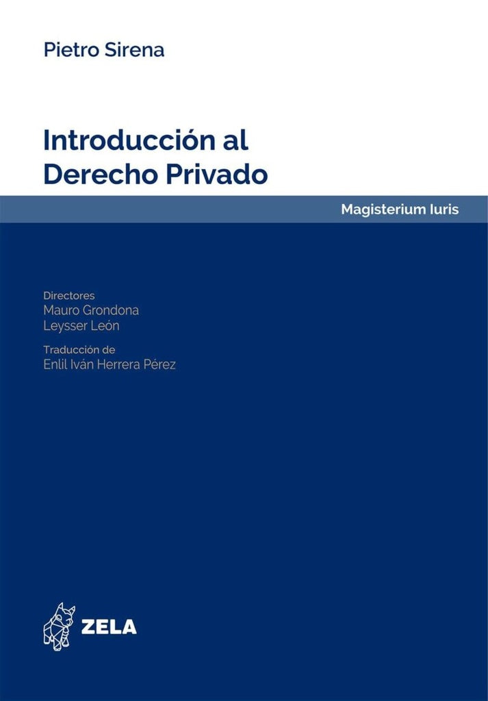 INTRODUCCION AL DERECHO PRIVADO | PIETRO SIRENA