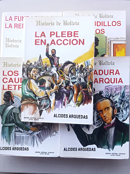 HISTORIA DE BOLIVIA 5 TOMOS | ALCIDES ARGUEDAS