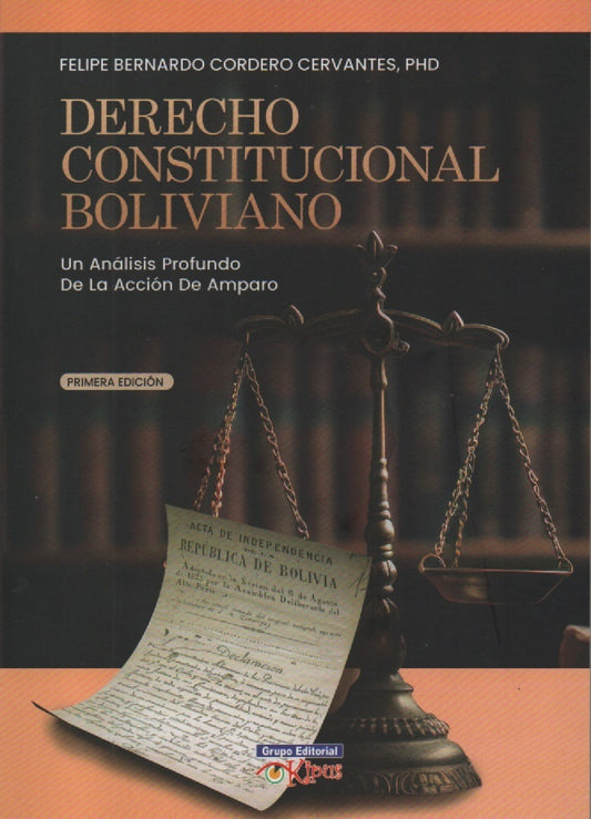 DERECHO CONSTITUCIONAL BOLIVIANO. UN ANALISISNPROFUNDO DE LA ACCION DE AMPARO | FELIPE BERNARDO CORDERO CERVANTES