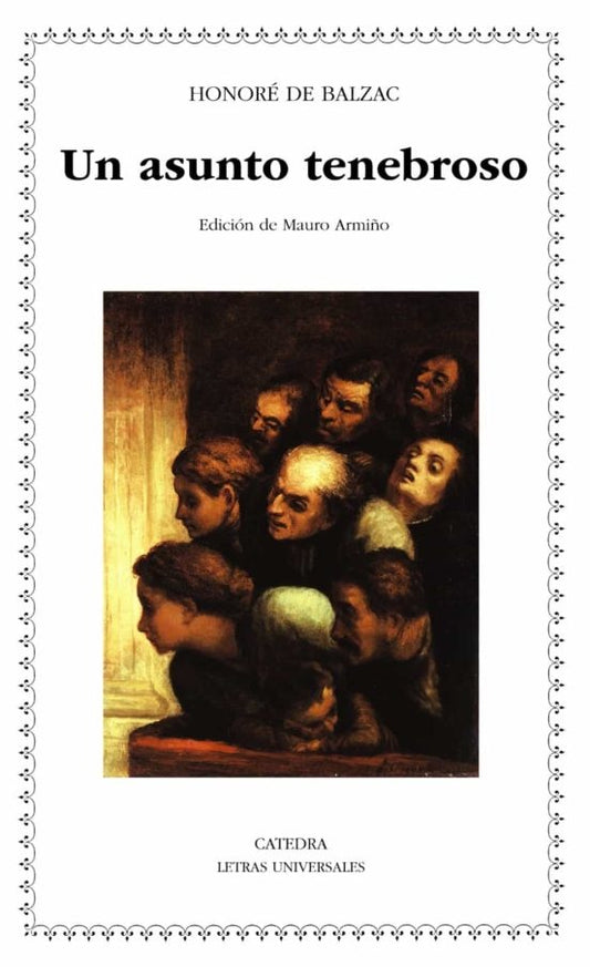 UN ASUNTO TENEBROSO | HONORE DE BALZAC