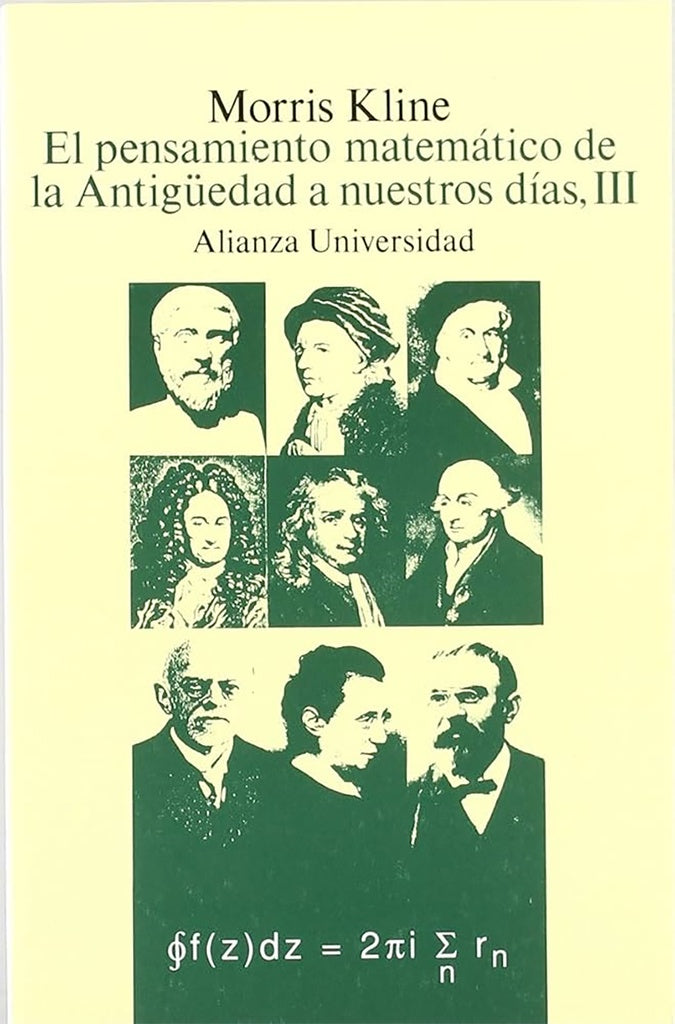 PENSAMIENTO MATEMATICO DE LA ANTIGUEDAD A NUESTROS DIAS, III . OFERTA 100 Bs. | KLINE MORRIS