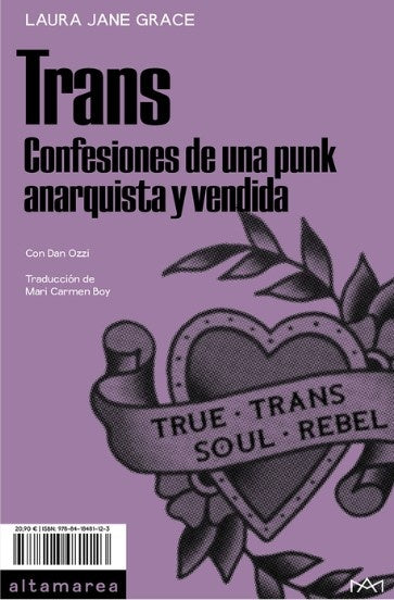 TRANS. CONFESIONES DE UNA PUNK ANARQUISTA Y VENDIDA Oferta 50 Bs | LAURA JANE GRACE