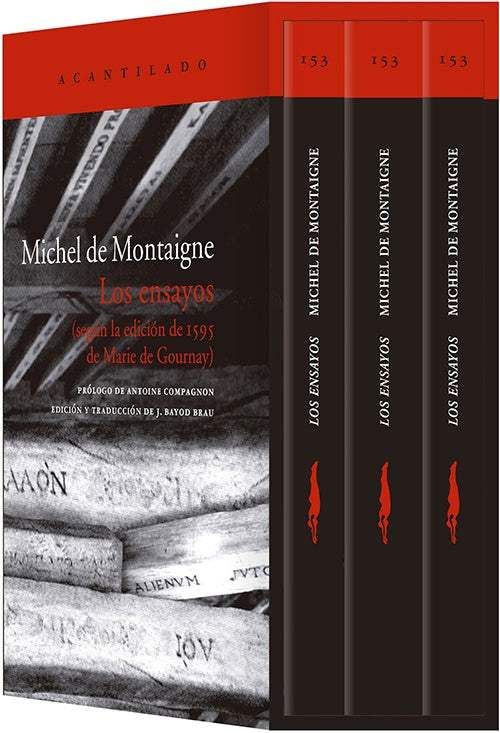 ENSAYOS, LOS. 3 tomos (SEGUN LA EDICION DE 1595 DE MARIE DE GOURNAY) | MICHEL DE MONTAIGNE