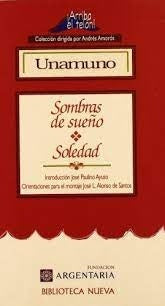 SOMBRAS DE SUEÑO . SOLEDAD Oferta 20 Bs | MIGUEL DE UNAMUNO