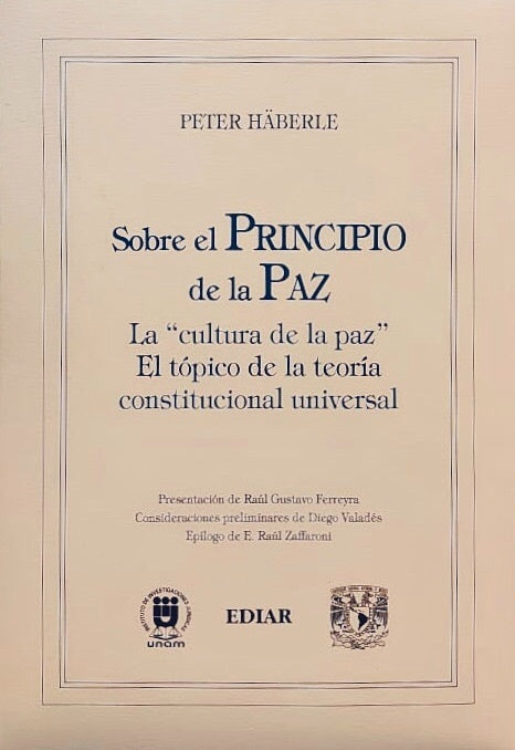 SOBRE EL PRINCIPIO DE LA PAZ | HABERLE PETER