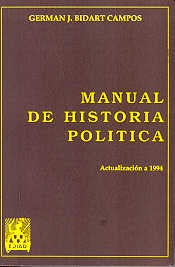 MANUAL DE HISTORIA POLITICA | G. BIDART  CAMPOS