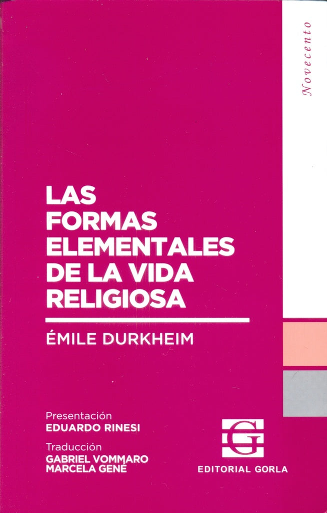 FORMAS ELEMENTALES DE LA VIDA RELIGIOSA, LAS | EMILE DURKHEIM