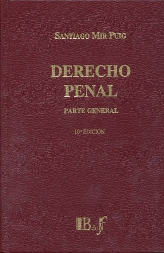 DERECHO PENAL. PARTE GENERAL | SANTIAGO MIR PUIG