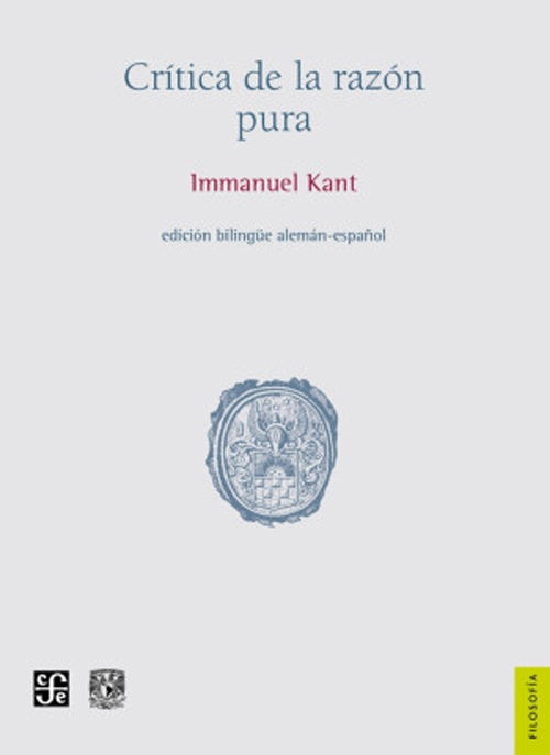 CRITICA DE LA RAZON PURA | IMMANUEL KANT