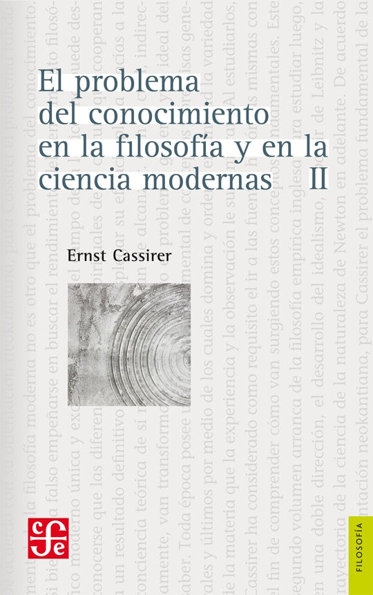 PROBLEMA DEL CONOCIMIENTO, EL. II  | ERNEST CASSIRER