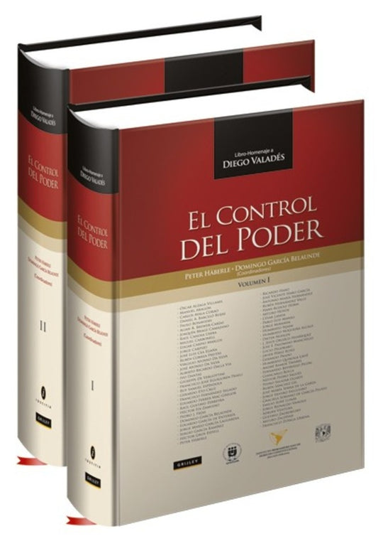 CONTROL DEL PODER, EL. LIBRO HOMENAJE DIEGO VALADES. 2 VOLUMENES . OFERTA Bs. 360 | PETER HABERLE