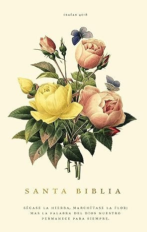 SANTA BIBLIA. Tapa dura, Floral