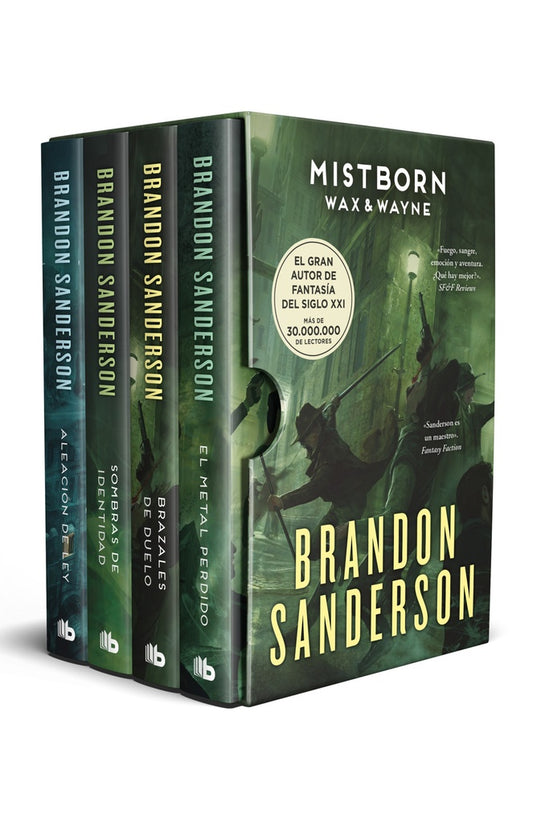 MISTBORN. WAX & WAYNE. Aleacion de ley. Sombras de identidad. Brazales de Duelo. El metal perdido | BRANDON SANDERSON