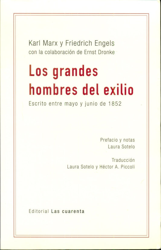 GRANDES HOMBRES DEL EXILIO, LOS . OFERTA Bs. 38 | CARLOS MARX