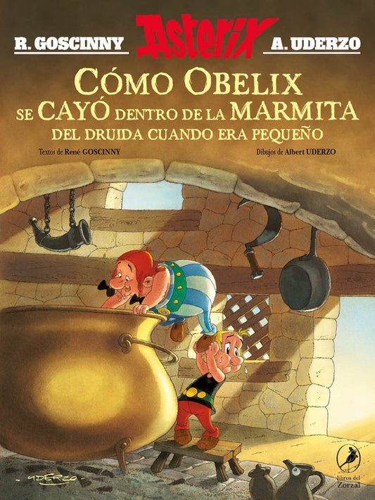 ASTERIX COMO OBELIX SE CAYO DENTRO DE LA MARMITA DRUIDA CUANDO ERA PEQUEÑO | MORRIS GOSCINNY
