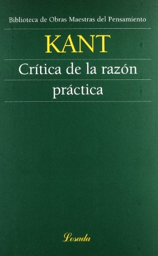 CRITICA DE LA RAZON PRACTICA | IMMANUEL KANT
