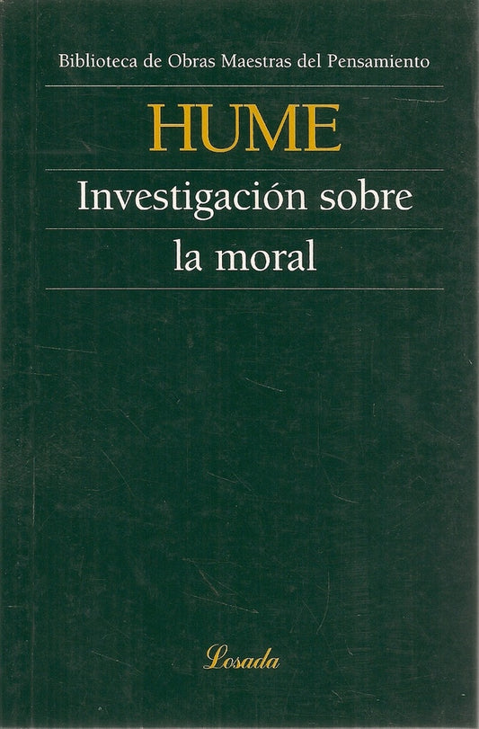 INVESTIGACION SOBRE LA MORAL | DAVID HUME