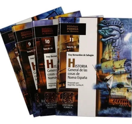 HISTORIA GENERAL DE LAS COSAS DE NUEVA ESPAÑA. 4 TOMOS Rebaja 499 Bs | BERNARDINO DE SAHAGUN