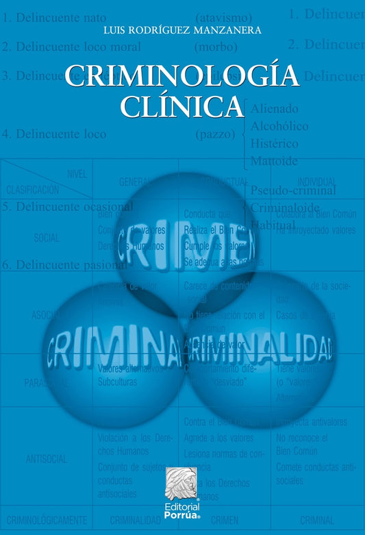 CRIMINOLOGIA CLINICA | LUIS RODRIGUEZ MANZANERA