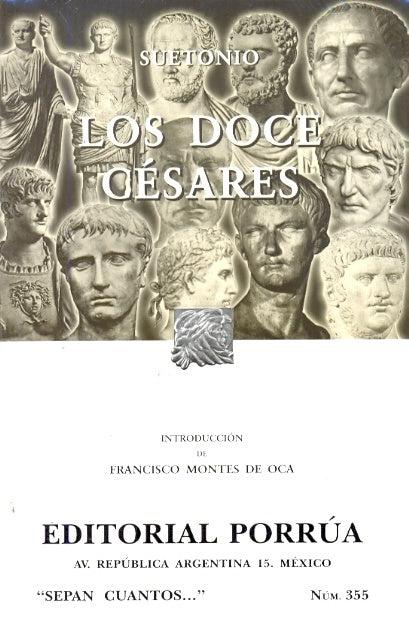 DOCE CESARES, LOS. | SUETONIO