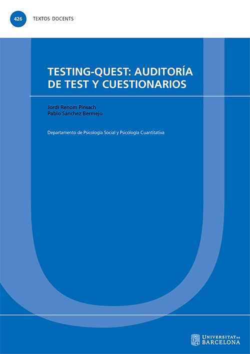 TESTING-QUEST: AUDITORIA DE TEST Y CUESTIONARIOS . REBAJA Bs. 140 | VARIOS