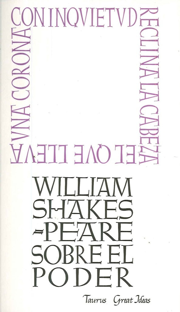 SOBRE EL PODER. OFERTA 20 Bs. | WILLIAM SHAKESPEARE