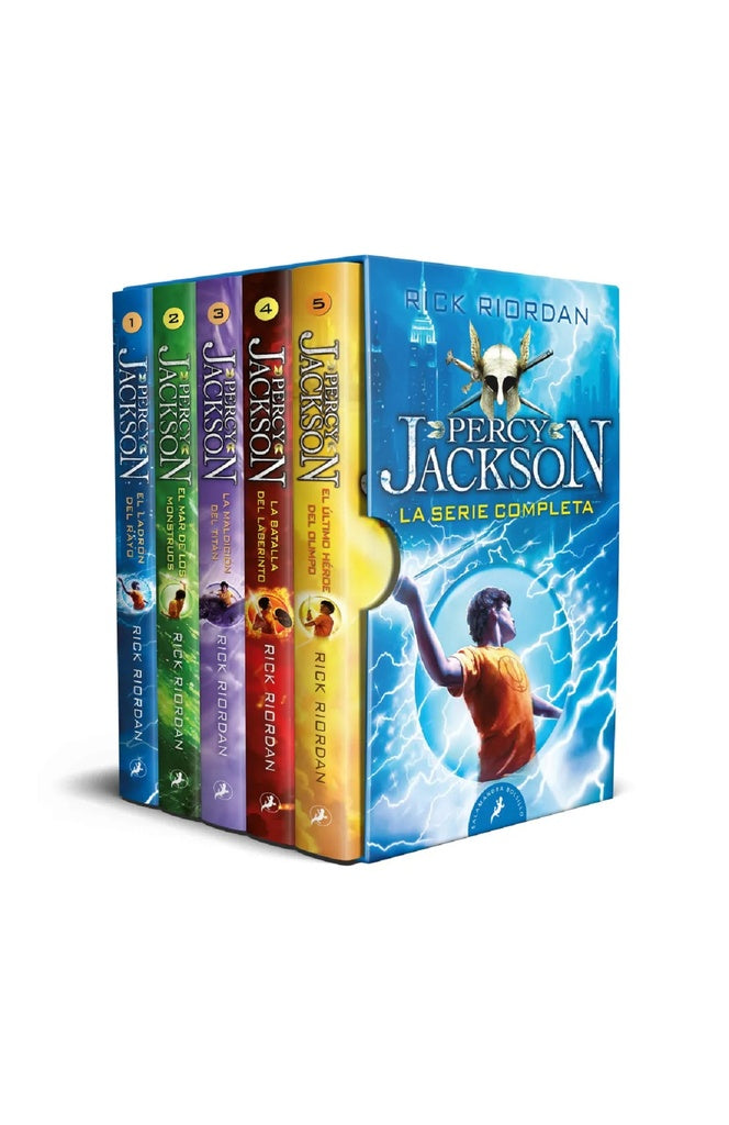 PERCY JACKSON Y LOS DIOSES DEL OLIMPO -SERIE COMPLETA (ESTUCHE 5 libros) | RICK RIORDAN