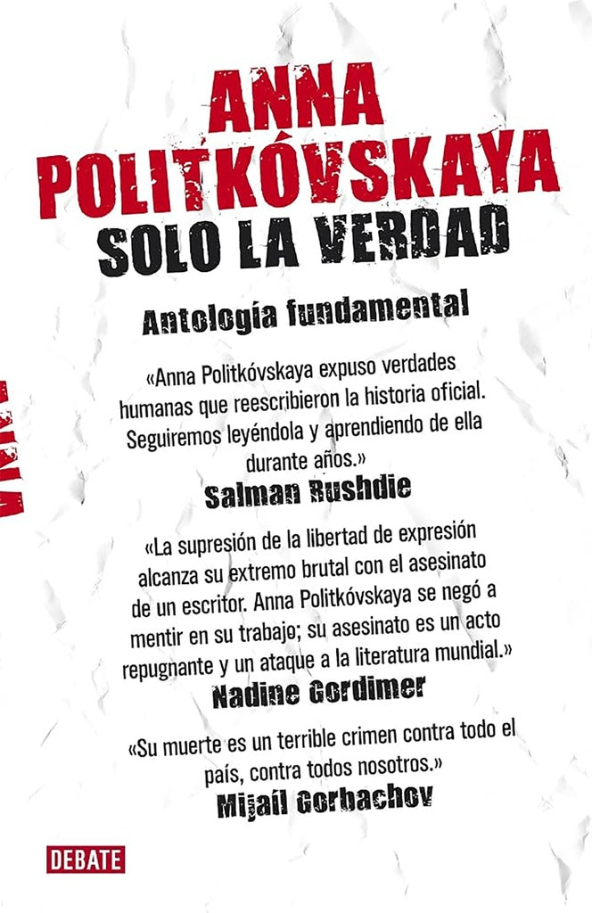 SOLO LA VERDAD Rebaja 180 Bs | ANNA POLITKOVSKAYA