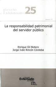 RESPONSABILIDAD PATRIMONIAL DEL SERVIDOR PUBLICO (+CD) Oferta 35 Bs | RINCON CORDOBA