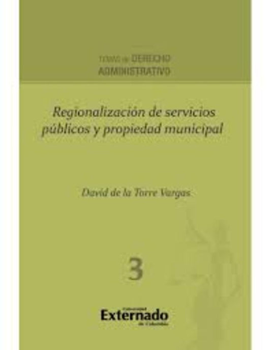 REGIONALIZACION DE SERVICIOS PUBLICOS Y PROPIEDAD MUNICIPAL. OFERTA 20 Bs. | DAVID TORRE VARGAS