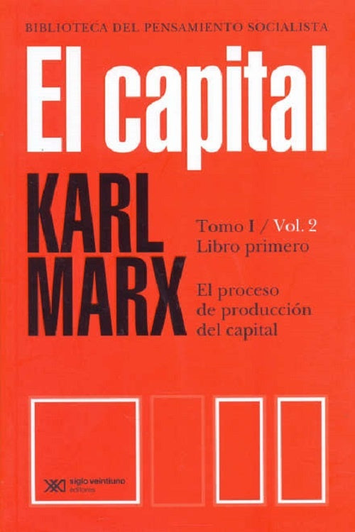 CAPITAL, EL. TOMO I / VOL 2 | CARLOS MARX